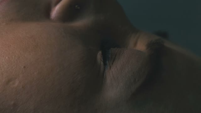 Lips Of Lying Girl Close-up