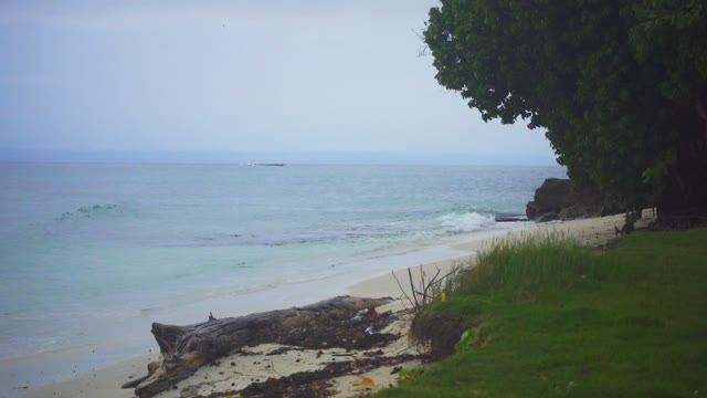 The Coast With The Raging Waves Of The Ocean On A Cloudy Day