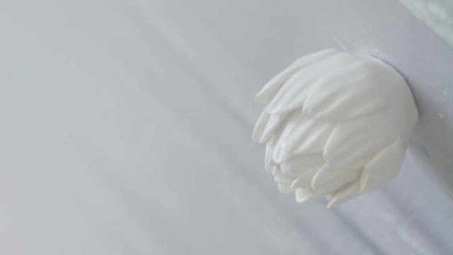 White Handle From The Dresser Close-up