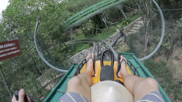 Man Takes Off His Trip To The Attraction