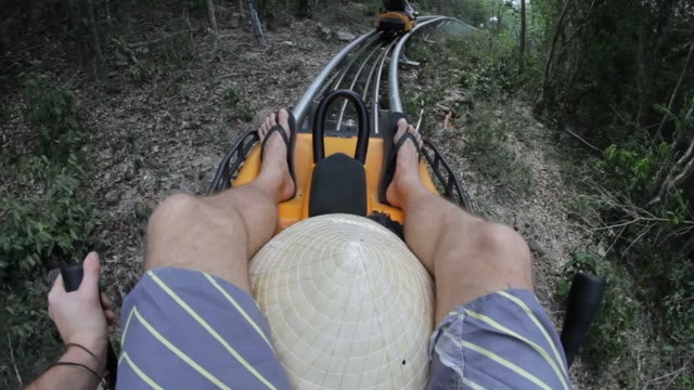 Man Takes Off His Trip To The Attraction