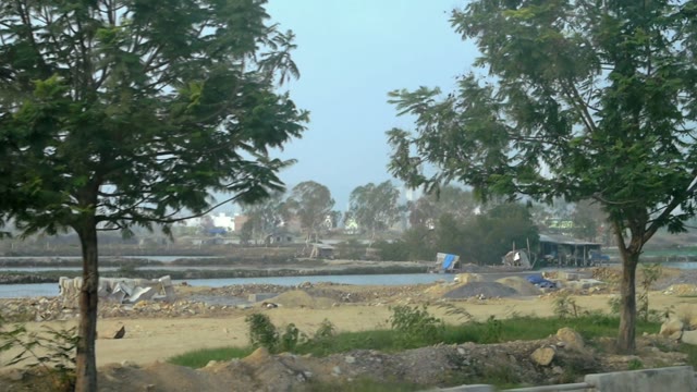 View Of The City From A Vehicle