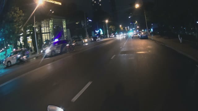 View From Moped To The Street
