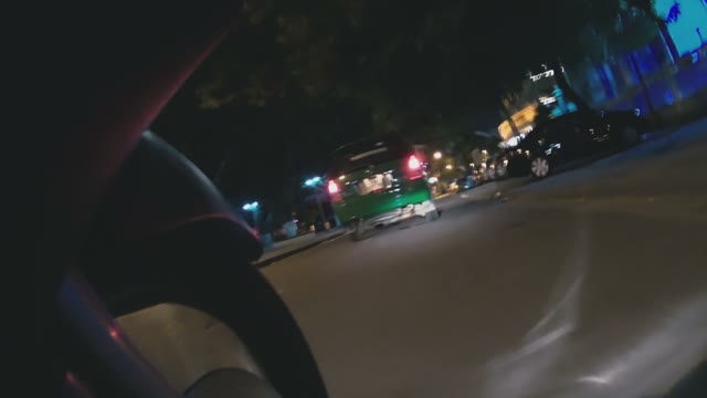 View From The Bottom Of The Moped On The Road