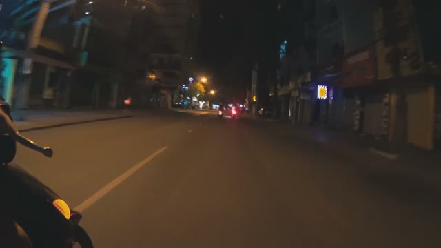 View From Moped To The Street