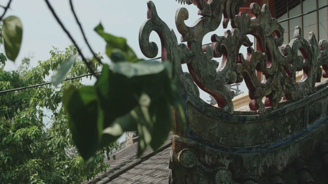 Unusual Facade Of Temple Close-up