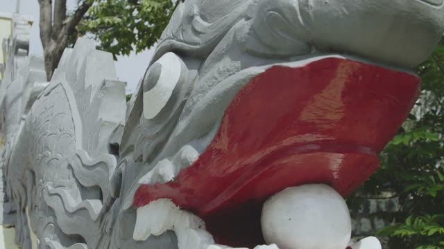 Sculpture Of The Dragon Close-up