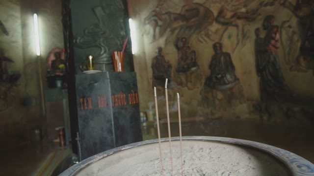Smoldering Incense Sticks