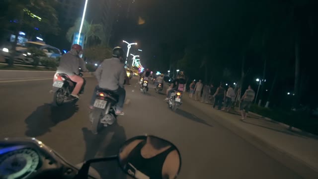 Shooting From A Moving Motorbike At Night