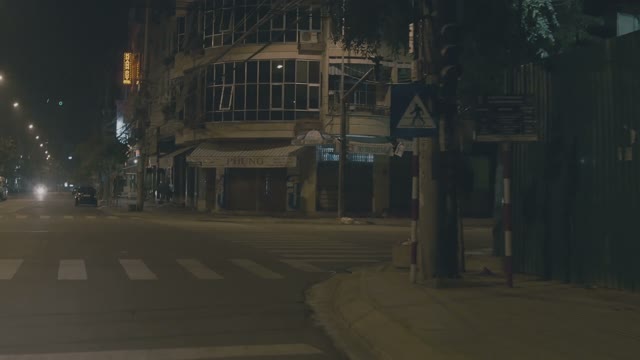 City Street From A Moving Vehicle