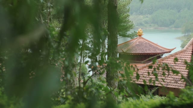 Facade Of Buddhist Temple Close-up