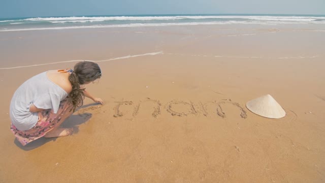 Young Beautiful Girl On A Vietnamese Beach