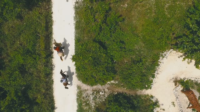 Men Go Horseback Riding At A Resort