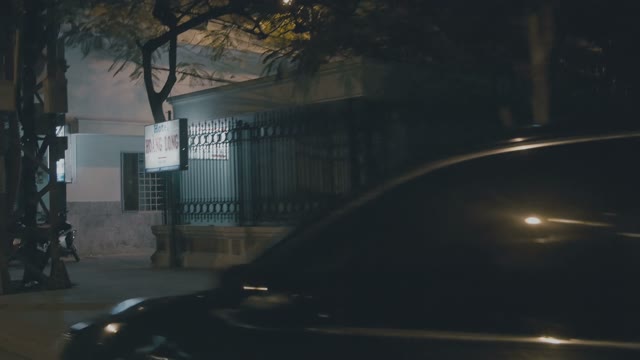 City Street From A Moving Vehicle