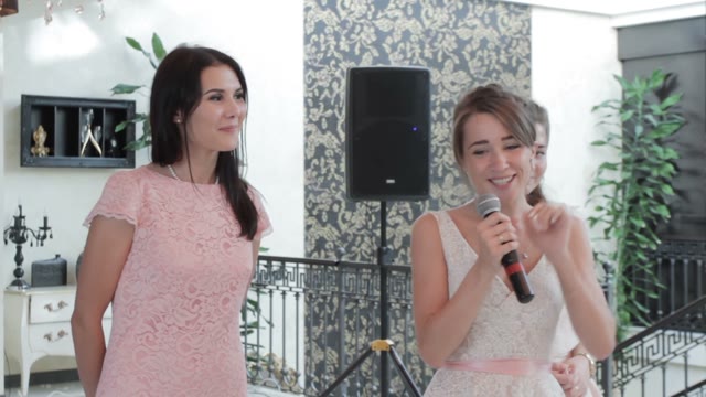 Girl Speaks Microphone