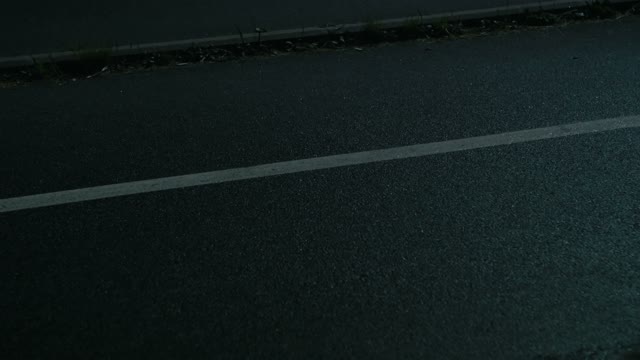 Cyclist Rides Through The Park