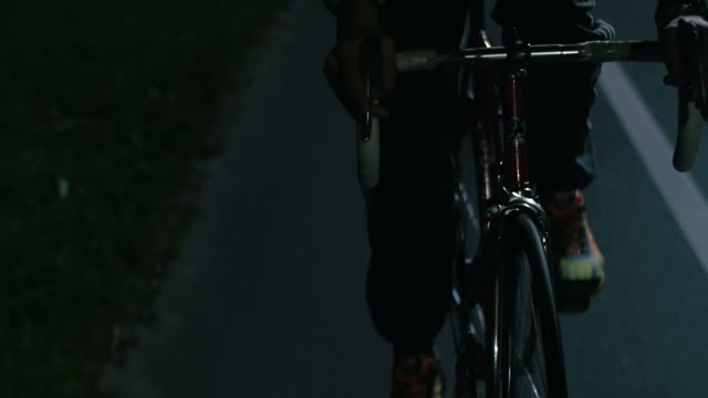 Cyclist Riding A Bicycle Close-up