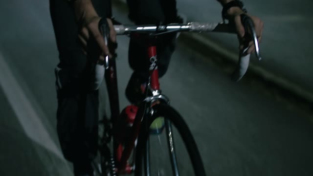 Cyclist Riding A Bicycle Close-up