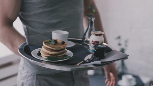 Guy Brought The Girl Breakfast Close-up