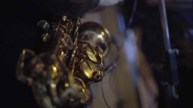 Man With A Saxophone Close-up