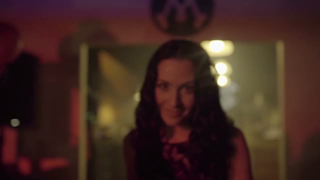 Girl Dancing In A Nightclub Close-up