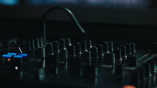 DJ Behind Console Close