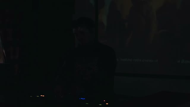 DJ Behind Console Close