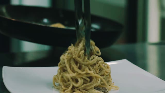 Pasta Spread Frying Pan Close