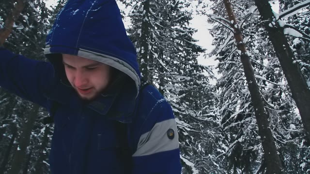 A Lost Young Traveler Checks The Route By The Compass