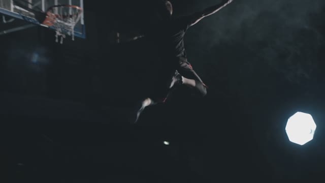 Beautiful Throw Of A Young Basketball Player In The Ring