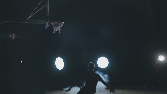 Young Basketball Player Tries To Throw The Ball Into The Ring