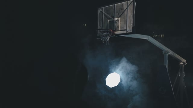 Unsuccessful Throw Of The Ball Into The Basketball Ring