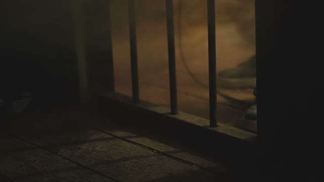 Maniac Doctor Tries To Break Through The Metal Door