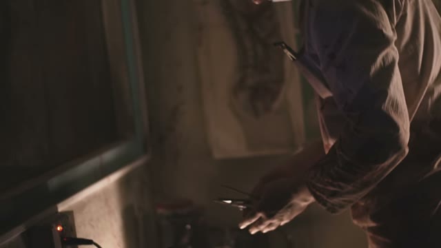 Cruel Maniac Prepares Surgical Instruments