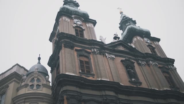 Huge Beautiful Prague Cathedral In The Daytime