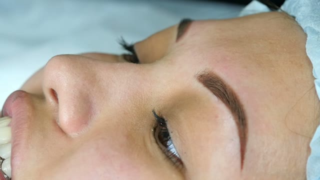 Face Of A Lying Girl Close-up