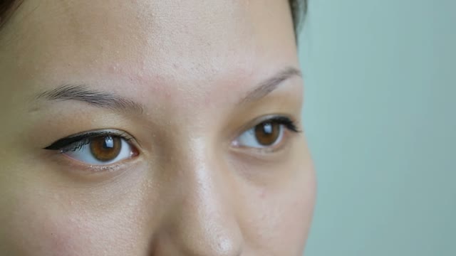 Brown Eyes Of Girl Close-up