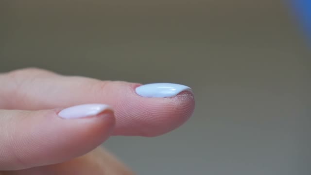 Master Makes A Manicure Close-up
