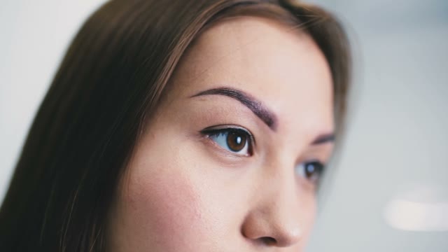 Brown Eyes Of Girl Close-up