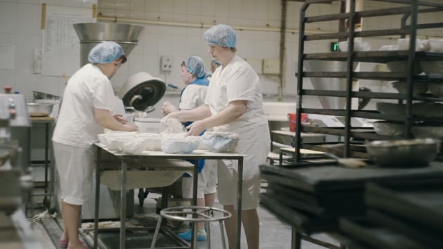 Woman Pouring Flour