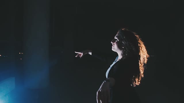 Curly Girl Performs Movement