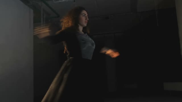 Girl Performs Pirouettes