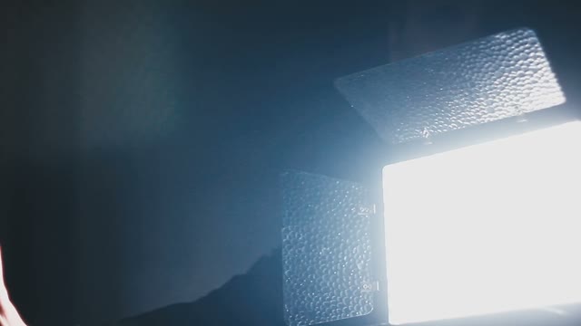 Spotlights And Camera