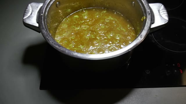 Pumpkin Is Boiled In Pan