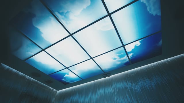 Beautiful And Interestingly Executed Ceiling Of The Massage Room