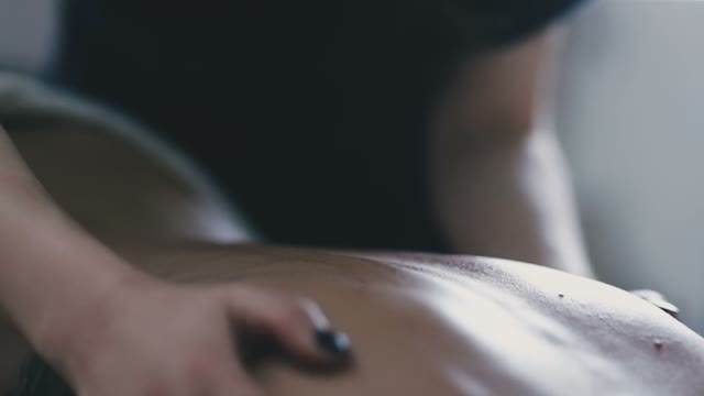 Young Girl Is Great Doing Relaxation Of The Back