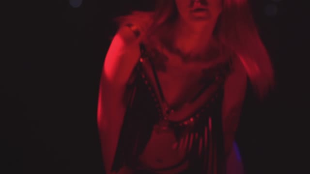 Sexy Girl Bends Into The Dance