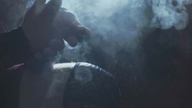 Hands And Talcum Powder