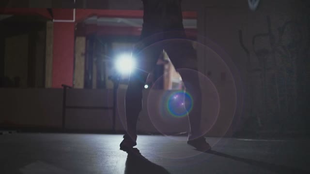 Athlete Lifts The Barbell Above His Head