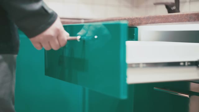Man Closes Closet